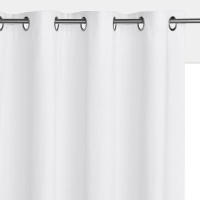 Штора Затемняющая из льна и хлопка с люверсами Tama 350 x 145 см белый LA REDOUTE INTERIEURS  фото, kupilegko.ru